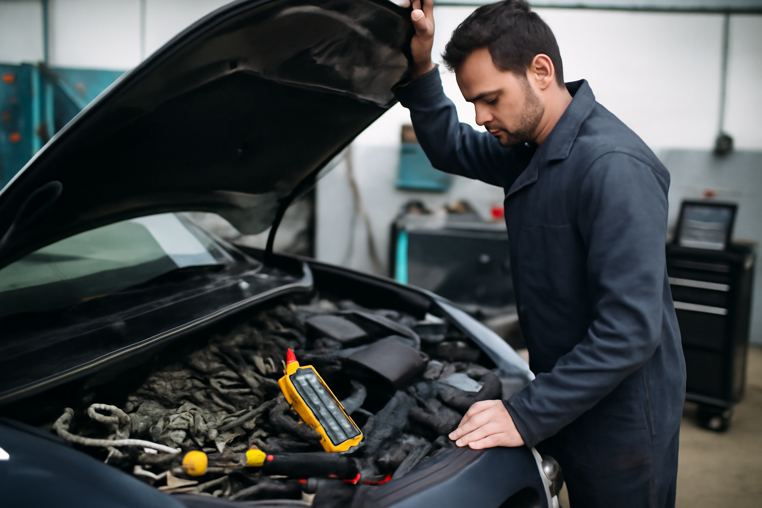 p0670 renault : diagnostic du circuit de préchauffage au multimètre dans le compartiment moteur