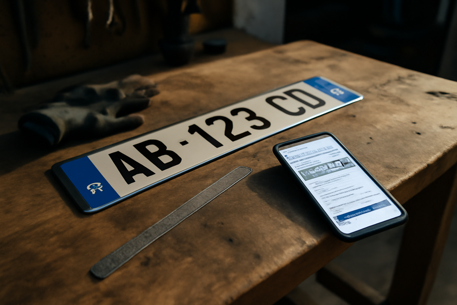Plaque immatriculation alu : commande en ligne sur mesure