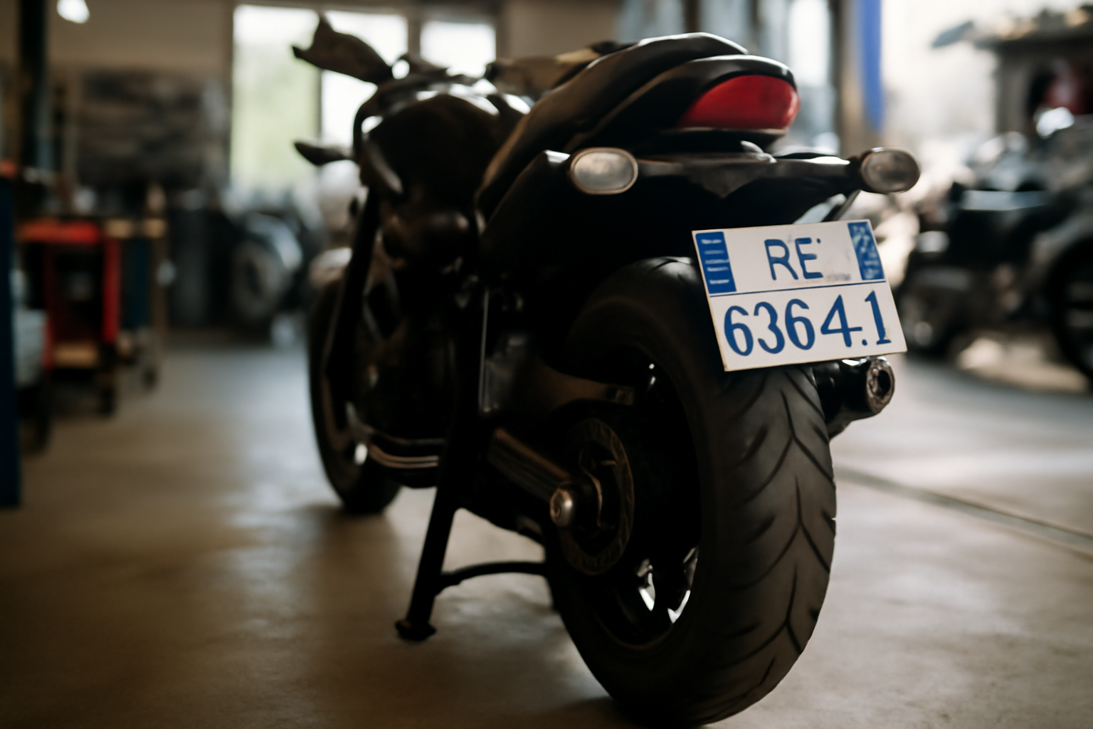 Plaque moto homologuée 210x130 : commande rapide