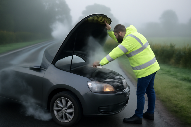 Ma voiture fume blanc et sent mauvais : causes