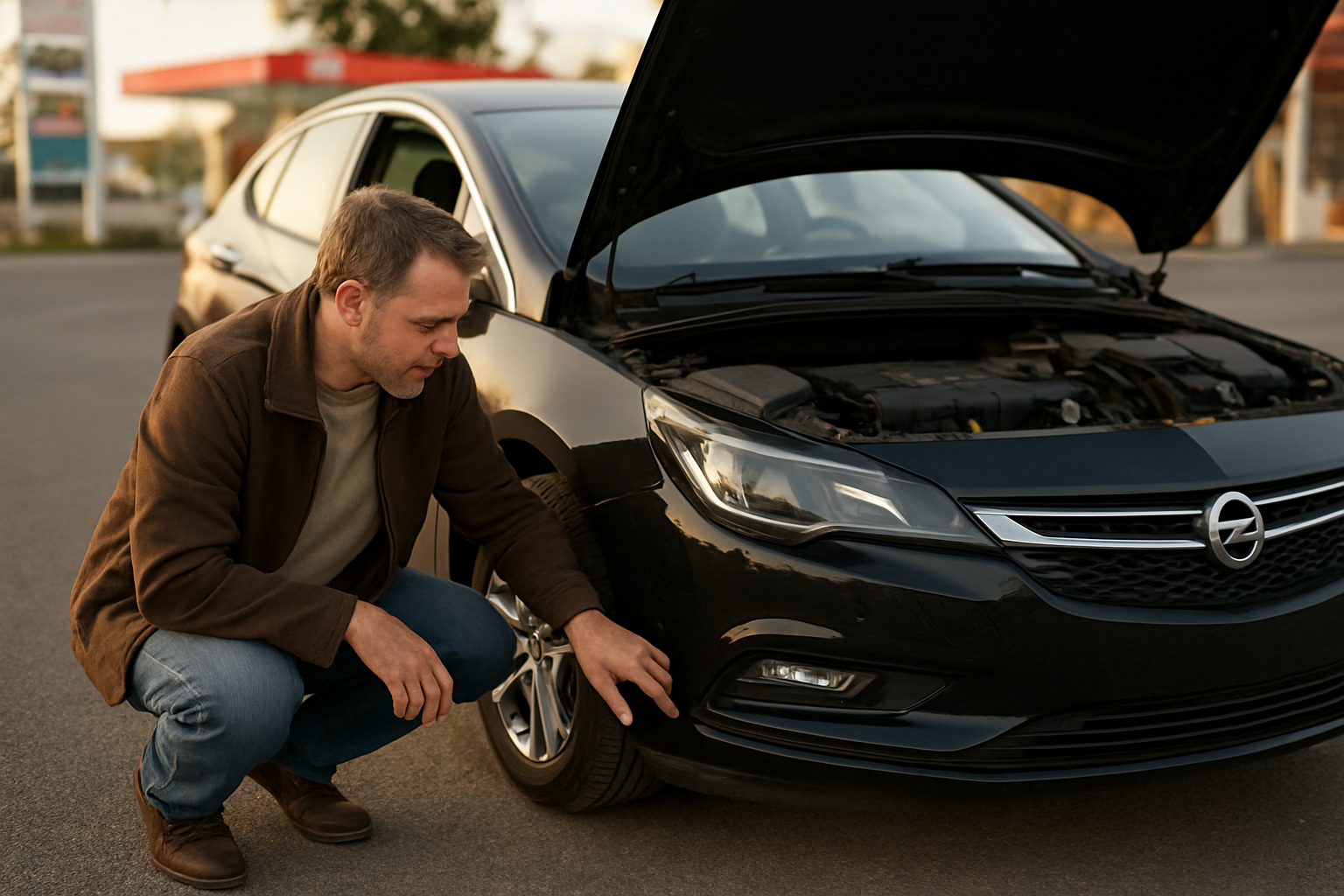 Opel Astra d’occasion : inspection des pneus, freins et essai sur route